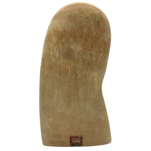 Vintage Vikinca Ecuador Hand Carved Wooden Madonna Child Mother Baby Art Deco 9" - Picture 2 of 4